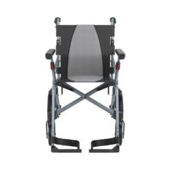 ICON 35 Ultra Lite LX-45-14 Rollstuhl, Schiebeversion 14"-Räder, Leichtgewichts-Transportrollstuhl Aus Aluminium, SB45cm, Inkl. Druckbremse, Inkl. Begleiterbremse, Inkl. Kippstützen, Ab 9kg (verstellbarer Armlehne) -Coloplast Verkaufsgeschäft Icon 35 LX14 04