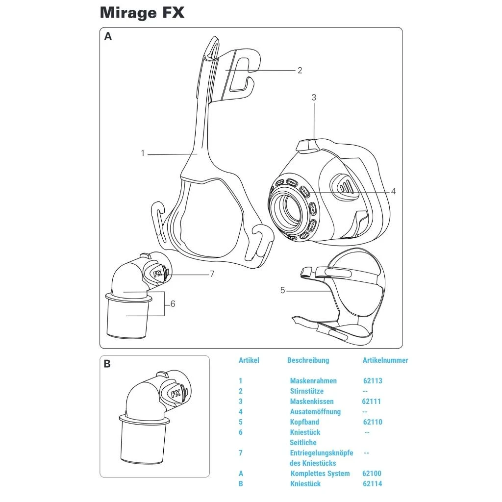 Resmed Mirage-fx CPAP-Nasenmaske, Mirage FX Standard-Universal CPAP-Maske, Komplett Mit SpringAir™-Maskenkissen, Soft-Touch-Kopfband Und Integriertem Ausatemventil 7 Resmed Mirage-fx CPAP-Nasenmaske, Mirage FX Standard-Universal CPAP-Maske, Komplett Mit SpringAir™-Maskenkissen, Soft-Touch-Kopfband Und Integriertem Ausatemventil – Bild 5
