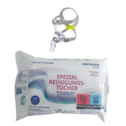 5 X Löwenstein Spezial-Reinigungstücher Neutral (ohne Duftstoffe), Neu Im Flow Pack á 72 Stück, 14x19cm, Nachfolgeprodukt Der CPAP-Reinigungstücher-Dose -Coloplast Verkaufsgeschäft LOE CPAP Reinigungstuecher