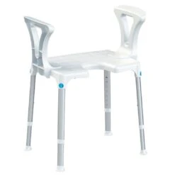 Laguna Duschhocker Mit Armlehnen + Softsitz, HMV, Sitz Mit Hygieneausschnitt, 7-fach Höhenverstellbar, Bis 150kg Belastbar 7 Laguna Duschhocker Mit Armlehnen + Softsitz, HMV, Sitz Mit Hygieneausschnitt, 7-fach Höhenverstellbar, Bis 150kg Belastbar -Coloplast Verkaufsgeschäft Laguna AL Sitz hygiene 01 1