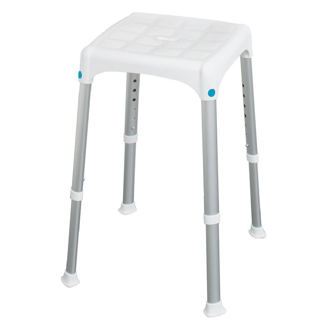 Laguna Duschhocker Eckig, Höhenverstellbar, Sitzfläche 30.5 X 30.5cm, Höhenverstellbar 39–54cm, Bis 150kg 3 Laguna Duschhocker Eckig, Höhenverstellbar, Sitzfläche 30.5 X 30.5cm, Höhenverstellbar 39–54cm, Bis 150kg