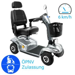 Elektromobil Leo ÖPNV, 6 Km/h Silber, Scooter Von Invacare Das Smarte Seniorenmobil/E-Mobil, NEU: Mit ÖPNV-Zulassung Für Bus & Bahn
