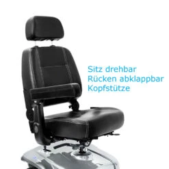 Elektromobil Leo 6 Km/h Silber, (HMV) Scooter Von Invacare, Das Smarte Seniorenmobil/E-Mobil Leo HMV 18.51.05.1032 -Coloplast Verkaufsgeschäft Leo Sitz 1