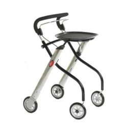 Let´s Go Rollator Edition Silber/schwarz Indoor-Rollator In Neuer Farbe