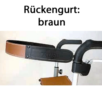TrustCare Rückengurt Braun Für Lets Go Out Rollator 3 TrustCare Rückengurt Braun Für Lets Go Out Rollator