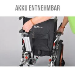 (AV) Simba Elektrischer Radnabenantrieb (HMV) Komplett Mit Leichtgewichtsrollstuhl Lighti, Pannensichere Bereifung Schwarz, Bis 130kg -Coloplast Verkaufsgeschäft Lexmed Simba Akku