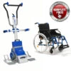 SET = Sano Liftkar PT Universal 130 Inkl. Alu-Falt-Rollstuhl, Elektrischer Treppensteiger Inkl. Seitlichen Auslegern & Klemme Zur Aufnahme Des Kompletten Rollstuhls, Bis 130kg