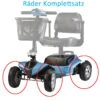 Räder Komplett Mit Reifen Und Felge, 1 Satz 4 Stück, Luftbereifung Schwarz Für Byte Listo -Coloplast Verkaufsgeschäft Listo Radsatz