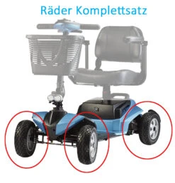 Räder Komplett Mit Reifen Und Felge, 1 Satz 4 Stück, Luftbereifung Schwarz Für Byte Listo