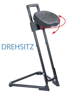 Stehhilfe - Die Standhafte, Gestell Schwarz, Sehr Stabiler Stehstuhl Mit Drehsitz, GS Geprüft, Bis 120kg 7 Stehhilfe - Die Standhafte, Gestell Schwarz, Sehr Stabiler Stehstuhl Mit Drehsitz, GS Geprüft, Bis 120kg -Coloplast Verkaufsgeschäft Lotz Stehstuhl Drehsitz 111