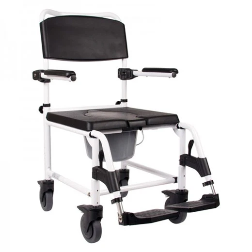 Mobilex Kakadu Schiebe-Dusch- & Toilettenrollstuhl 5"-Räder, Aluminium, HMV, In Small (130kg), Standard (150kg), Breit (150kg) Oder XL (200kg), Inkl. Eimer Mit Deckel 3 Mobilex Kakadu Schiebe-Dusch- & Toilettenrollstuhl 5"-Räder, Aluminium, HMV, In Small (130kg), Standard (150kg), Breit (150kg) Oder XL (200kg), Inkl. Eimer Mit Deckel