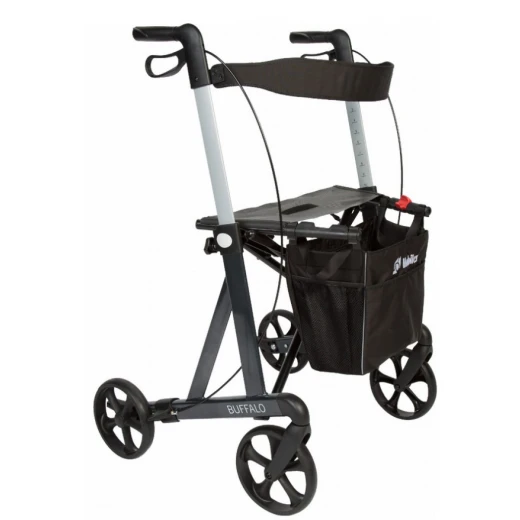 Buffalo HD XL-Rollator, Alu Leichtgewicht, Bis 200kg Belastbar, Faltbar, Inkl. Rückengurt 4 Buffalo HD XL-Rollator, Alu Leichtgewicht, Bis 200kg Belastbar, Faltbar, Inkl. Rückengurt – Bild 2