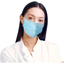 50 X Face Shield Mund-Nase-Visier, Schutzvisier Gesichtsschutz, Schutz Gegen Flüssigkeiten Wie Tröpfchen Und Spritzer (kein Medizinprodukt) + Gratis 50x Mund-Nasen-Schutz Maske (3-lagig) -Coloplast Verkaufsgeschäft Maske AM 03 01 1