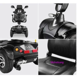 Meyra Cityliner CL510 X-Edition Scooter, Elektromobil 10 Km/h TÜV, Inkl. Sitzheizung, Inkl. Heckmarkierungstafel, Starker Motor, Nutzergewicht Bis 165 Kg -Coloplast Verkaufsgeschäft Meyra CL510 Scooter 04