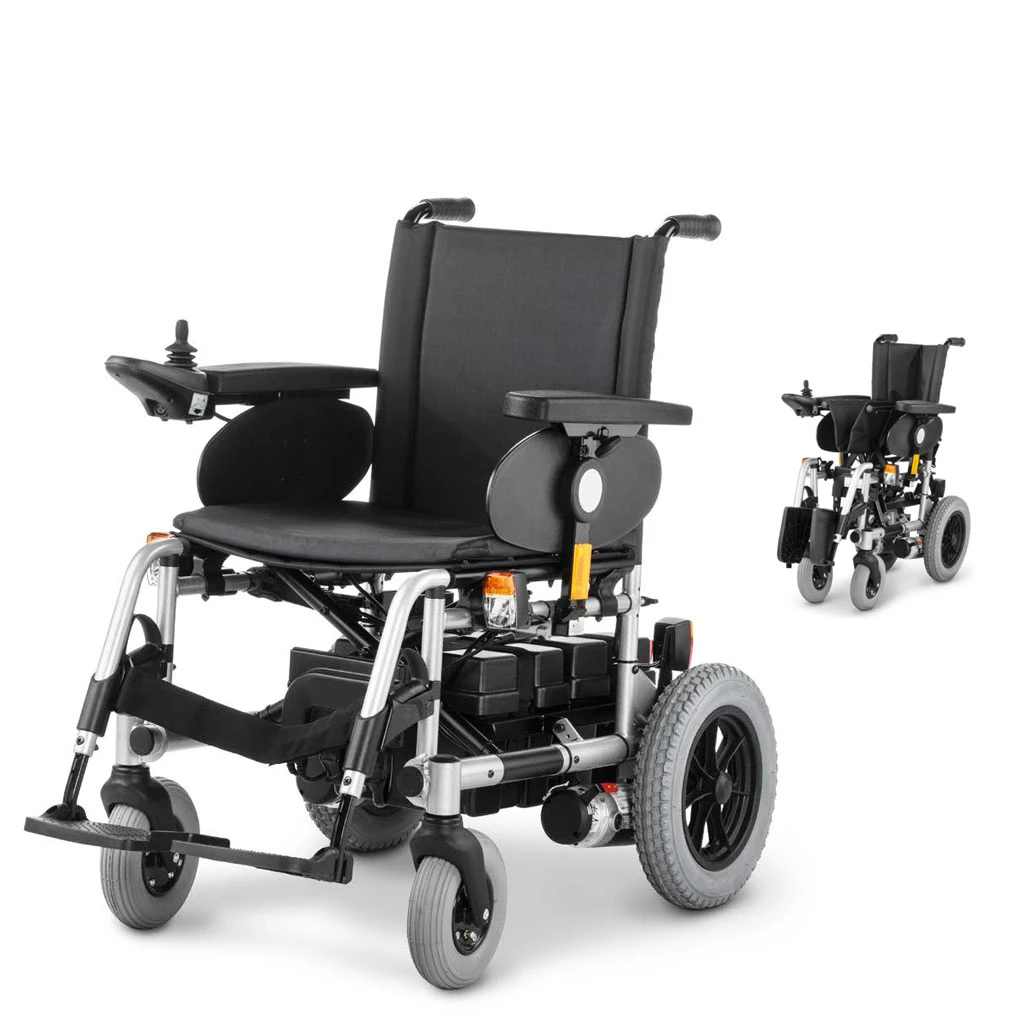 Meyra Clou Elektrorollstuhl 9.501, Faltbar, Indoor E-Stuhl, Wartungsfreie Akkus, 2x180W Motor, 6 Km/h, SB 38-55, Belastbar Bis 120 Kg 3 Meyra Clou Elektrorollstuhl 9.501, Faltbar, Indoor E-Stuhl, Wartungsfreie Akkus, 2x180W Motor, 6 Km/h, SB 38-55, Belastbar Bis 120 Kg