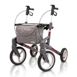 Topro Olympos ATR Slim Outdoor-Rollator, Der Neue Und Schmale Leichtgewichtsrollator Für Draussen, 7 Jahre Garantie, Nur 8.3kg, Bis 150kg