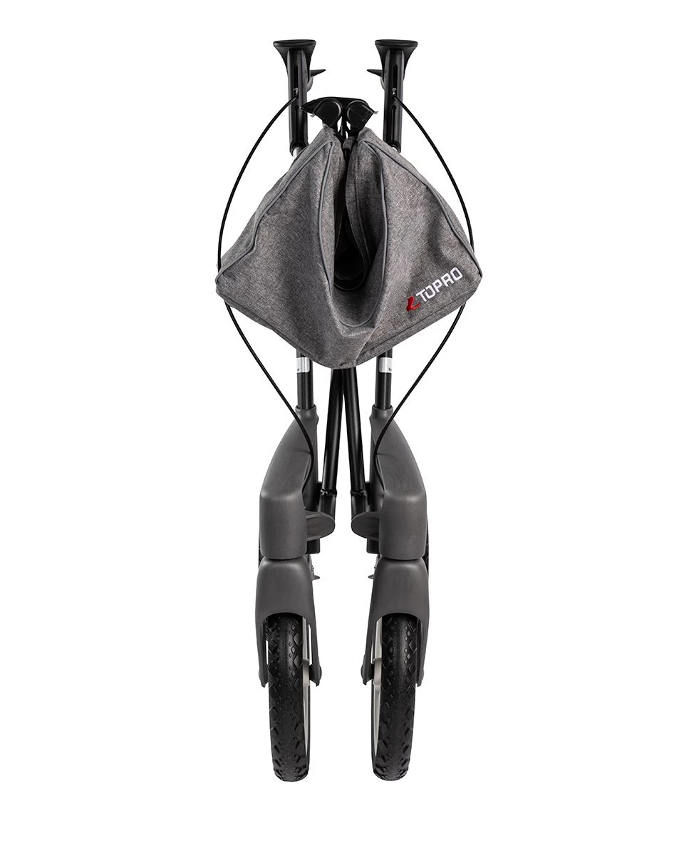 TOPRO Olympos ATR Rollator, S (Benutzergröße140–170 Cm), Silber, Mit Offroad-Räder, Der Outdoor Rollator, Faltbar, Leichtgewicht, Bis 150kg 6 TOPRO Olympos ATR Rollator, S (Benutzergröße140–170 Cm), Silber, Mit Offroad-Räder, Der Outdoor Rollator, Faltbar, Leichtgewicht, Bis 150kg – Bild 4