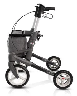 TOPRO Olympos ATR Rollator, M (Benutzergröße 150–195 Cm), Schwarz, Mit Offroad-Räder, Der Outdoor Rollator, Faltbar, Leichtgewicht, Bis 150kg -Coloplast Verkaufsgeschäft Olympos ATR schwarz 03