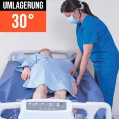 Pro-Care Optima Turn Seitenlagerungssystem 3in1, Low-Air-Loss, Wechseldruck Und 30°-Seitenlagerung, Ant-Dekubitus-System Und Umlagerung Von Patienten In Seitenlage, Bis 180kg -Coloplast Verkaufsgeschäft Optima Turn 30 Lagerung
