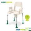 (AV) Aquatec Pico Green Duschstuhl Komplett, Duschhocker Mit Rücken- Und Armlehnen, Mit Holzanteil Und Natürlich Anti­bakterieller Wirkung, Sicher Und Um­welt­freund­lich Duschen Mit Picogreen -Coloplast Verkaufsgeschäft PicoGreen neu2020