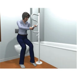 Duo-Pack = Boden-Deckenstange POLE Kein Schrauben Nötig, Drehbarer Griff, Bad- & Wohnungs-Haltegriff Ohne Bohren, Flexibel Einsetzbar (2 Stück) 8 Duo-Pack = Boden-Deckenstange POLE Kein Schrauben Nötig, Drehbarer Griff, Bad- & Wohnungs-Haltegriff Ohne Bohren, Flexibel Einsetzbar (2 Stück) -Coloplast Verkaufsgeschäft Pole 1100 aufstehen 3 1 1