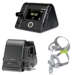 Löwenstein Prisma20A CPAP-APAP-Gerät Inkl. Befeuchter Und CPAP-Maske Joyce One Mund-Nasenmaske Universalgröße