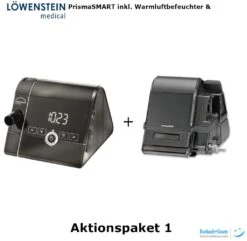 Löwenstein Prisma SMART APAP Schlafapnoetherapiegerät Mit Analoger Bedienung - Aktionspaket 1 (inkl. Warmluftbefeuchter)