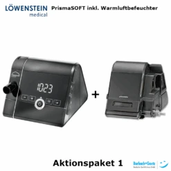 Löwenstein Prisma SOFT CPAP Schlafapnoetherapiegerät Mit Analoger Bedienung - Aktionspaket 1 (inkl. Warmluftbefeuchter)