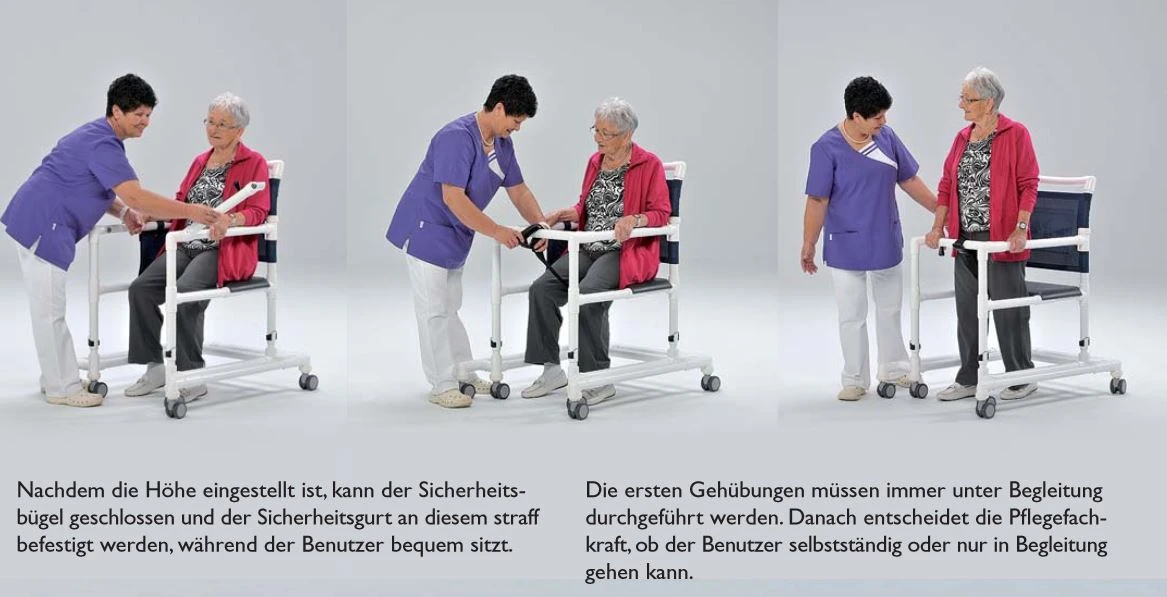RCN Walker Gehhilfe GW120Maxi, Belastbar Bis 200kg, Integrierter Sitz 6 RCN Walker Gehhilfe GW120Maxi, Belastbar Bis 200kg, Integrierter Sitz – Bild 4