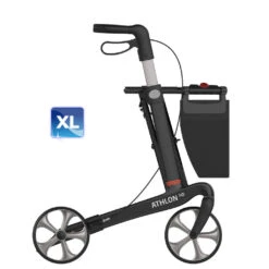 Athlon HD Superleicht Carbon-Rollator, Mit Original-TPE-Räder, Ab 6 Kg, Gehwagen Mit Einkaufstasche & Stockhalter, Sitzbreite 55cm, XL Version Bis 200kg 8 Athlon HD Superleicht Carbon-Rollator, Mit Original-TPE-Räder, Ab 6 Kg, Gehwagen Mit Einkaufstasche & Stockhalter, Sitzbreite 55cm, XL Version Bis 200kg -Coloplast Verkaufsgeschäft RHS Athlon HD TPE 02