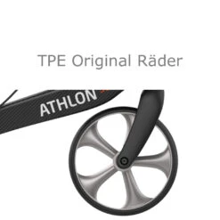 Athlon HD Superleicht Carbon-Rollator, Mit Original-TPE-Räder, Ab 6 Kg, Gehwagen Mit Einkaufstasche & Stockhalter, Sitzbreite 55cm, XL Version Bis 200kg 9 Athlon HD Superleicht Carbon-Rollator, Mit Original-TPE-Räder, Ab 6 Kg, Gehwagen Mit Einkaufstasche & Stockhalter, Sitzbreite 55cm, XL Version Bis 200kg -Coloplast Verkaufsgeschäft RHS Athlon SL Original TPE