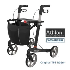 Athlon SL Superleicht Carbon-Rollator, Original Carbon Black Edition