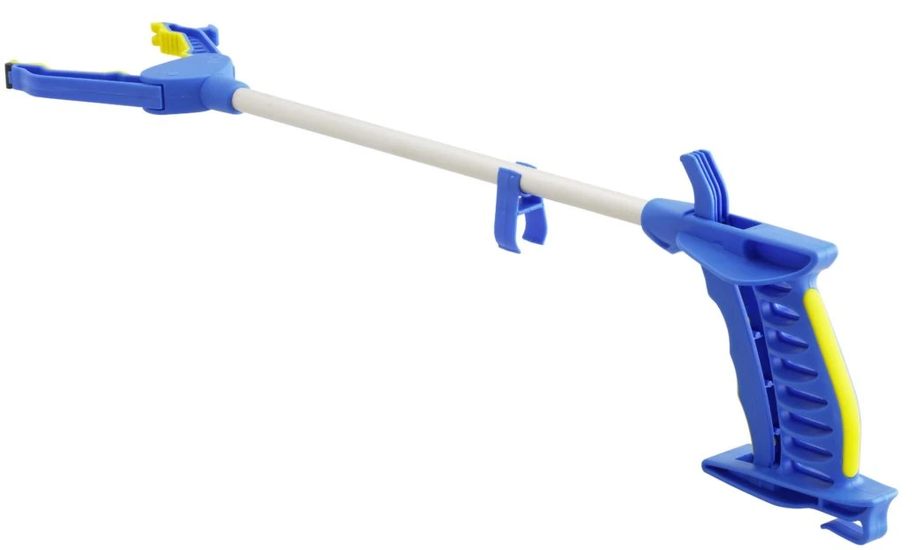 2 X Falke Greifzange, Blau, Die Leichte Greifhilfe Mit Softgriff, Inkl. Magnet Und Clip, Doppelpack (1 X Kurz 60cm + 1x Lang 78cm) 5 2 X Falke Greifzange, Blau, Die Leichte Greifhilfe Mit Softgriff, Inkl. Magnet Und Clip, Doppelpack (1 X Kurz 60cm + 1x Lang 78cm) – Bild 4