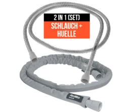 SET = 1 X ResMed SlimLine Schlauchsystem 1 X Wärmeisolierende Komforthülle, Kompatibel Zu ResMed S9, Airsense 10 Und AirSense 11 Atemtherapiegeräte Verwendbar, 180cm