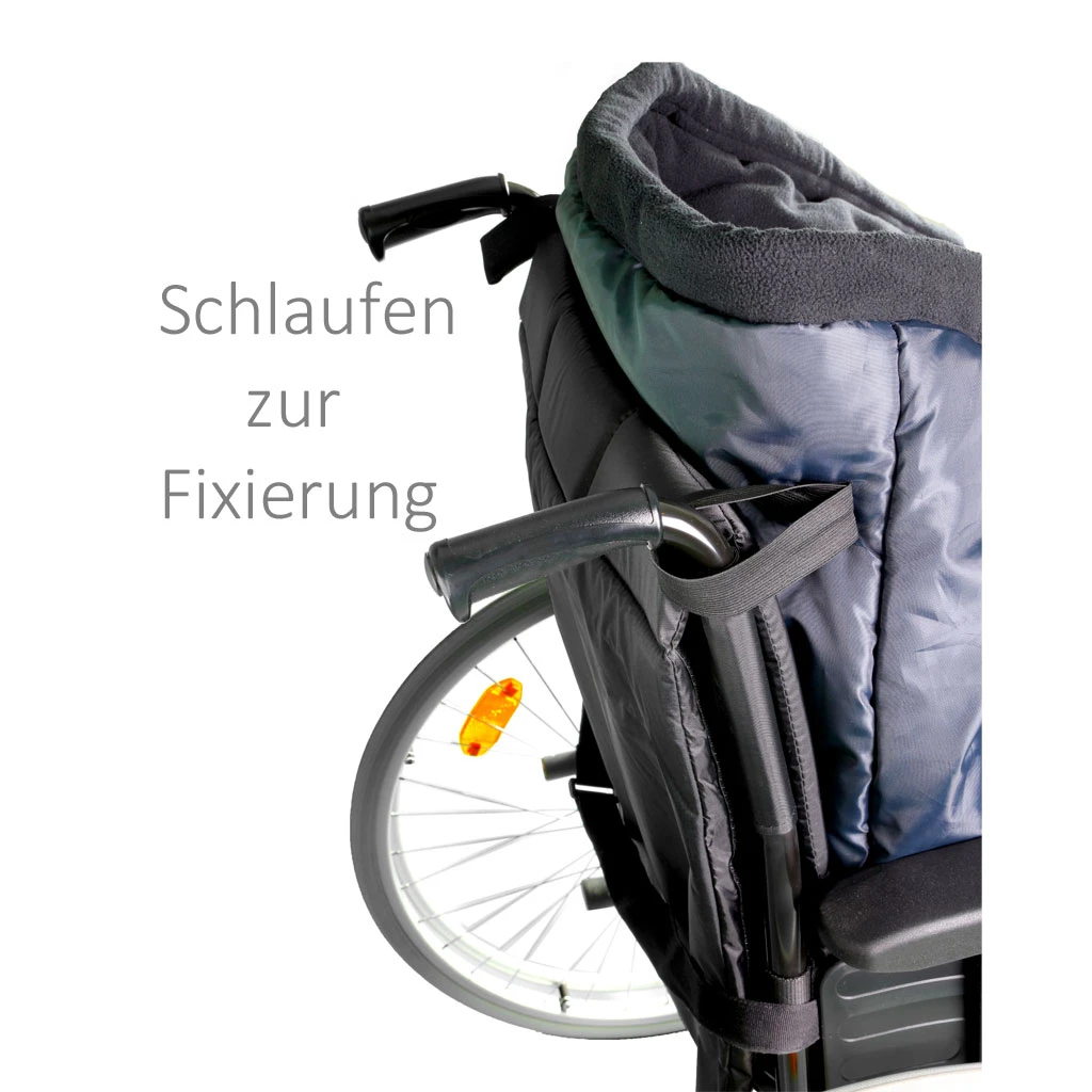 Thermo Rollstuhl Schlupfsack, Gr. M Für Erwachsene Bis Größe 170cm, Innenfutter Polar-Fleece, Wasserabweisendes Außenmaterial 7 Thermo Rollstuhl Schlupfsack, Gr. M Für Erwachsene Bis Größe 170cm, Innenfutter Polar-Fleece, Wasserabweisendes Außenmaterial – Bild 5