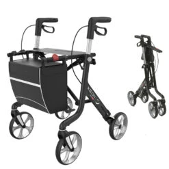 Xeon Carbon Rollator Exklusiv (M), Ultra Leichtgewichts Rollator Niedrig, Gehwagen Mit Bequemer Sitzhöhe 54cm, Griffhöhe 72-85cm, Mit Nur 4,8 Kg Einer Der Leichtesten Leichtgewicht-Rollatoren, Inkl. Stockhalter, Bis 150kg Belastbar 10 Xeon Carbon Rollator Exklusiv (M), Ultra Leichtgewichts Rollator Niedrig, Gehwagen Mit Bequemer Sitzhöhe 54cm, Griffhöhe 72-85cm, Mit Nur 4,8 Kg Einer Der Leichtesten Leichtgewicht-Rollatoren, Inkl. Stockhalter, Bis 150kg Belastbar -Coloplast Verkaufsgeschäft Rollator Xeon n03