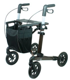 Russka Vital Plus 62 Rollator Softbereifung Komfortnetz Leichtgewichtsrollator (derzeit Nur In Grau Erhältlich)