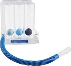 3er PAKET = Atemtrainer Triflo II Zur Selbstkontrollierten Atemgymnastik, Flowrate: 600 - 1.200 Ml/Sekunde, Floworientierter Atemtrainer Mit Mundstück Und Schlauch -Coloplast Verkaufsgeschäft SAN PZN 03027790 1