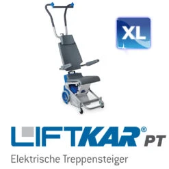 Sano Liftkar PT-S-160 Elektrischer Treppensteiger Bis 160kg, Inkl. Komfortsitz, Kompakte Bauweise, Die Neue Modellserie Für Mehr Sicherheit, Inkl. Kopfstütze & Beckengurt (Einweisung Erforderlich - Verkauf Nur In DE)