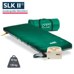 SLK II Wechseldruckmatratze, Sondergröße 90x220cm, Anti Dekubitus Matratze, SLK 2 Therapiesystem Bis Grad 3, Bis 135 Kg