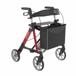STYLUS BX Leichtgewichts-Rollator, HMV, Alu Leichtbau, Farbe Fresh Red, TPE-Räder, Rückengurt, Stockhalter, Einkaufstasche, Nur 6.5kg, Bis 150kg Belastbar 11 STYLUS BX Leichtgewichts-Rollator, HMV, Alu Leichtbau, Farbe Fresh Red, TPE-Räder, Rückengurt, Stockhalter, Einkaufstasche, Nur 6.5kg, Bis 150kg Belastbar -Coloplast Verkaufsgeschäft STYLUS L red 02