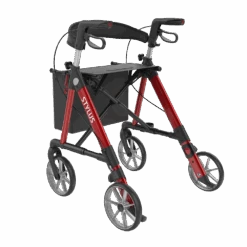 STYLUS BX Leichtgewichts-Rollator, HMV, Alu Leichtbau, Farbe Fresh Red, TPE-Räder, Rückengurt, Stockhalter, Einkaufstasche, Nur 6.5kg, Bis 150kg Belastbar 9 STYLUS BX Leichtgewichts-Rollator, HMV, Alu Leichtbau, Farbe Fresh Red, TPE-Räder, Rückengurt, Stockhalter, Einkaufstasche, Nur 6.5kg, Bis 150kg Belastbar -Coloplast Verkaufsgeschäft STYLUS L red 04