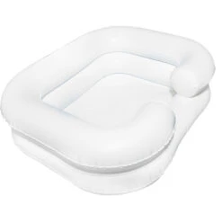 Haarwaschwannen-Set Extra, Inkl. Duschvorrichtung Und Pumpe, Aufblasbare Haarwaschwanne, 2-reihig, Mit Absperrbarem Wasserablauf Und Kopfmulde -Coloplast Verkaufsgeschäft SUD 47020 1