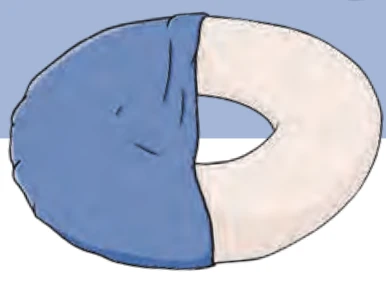 Latexschaum-Kissen Rund, Ø 42cm, HMV, Weicher Sitzring Aus Naturlatex, Mit Abnehmbarem Frotteebezug Bordeuax 5 Latexschaum-Kissen Rund, Ø 42cm, HMV, Weicher Sitzring Aus Naturlatex, Mit Abnehmbarem Frotteebezug Bordeuax – Bild 3