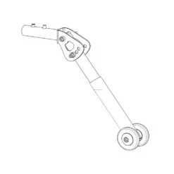 Ersatz Sicherheitsräder Aufsteckbar Paar (Kippstützen Links Und Rechts) Kippschutz Für Breezy BasiX Rollstuhl