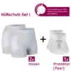 Suprima Protektor-Slip Set 1 ( 2 X 1490 + 1 X 2007 ), Hüftschutzhosen Im Set, Für Damen & Herren, Mit Zwei Hosen Und Einem Protektorpaar -Coloplast Verkaufsgeschäft SUP 1494 Set1 Spar