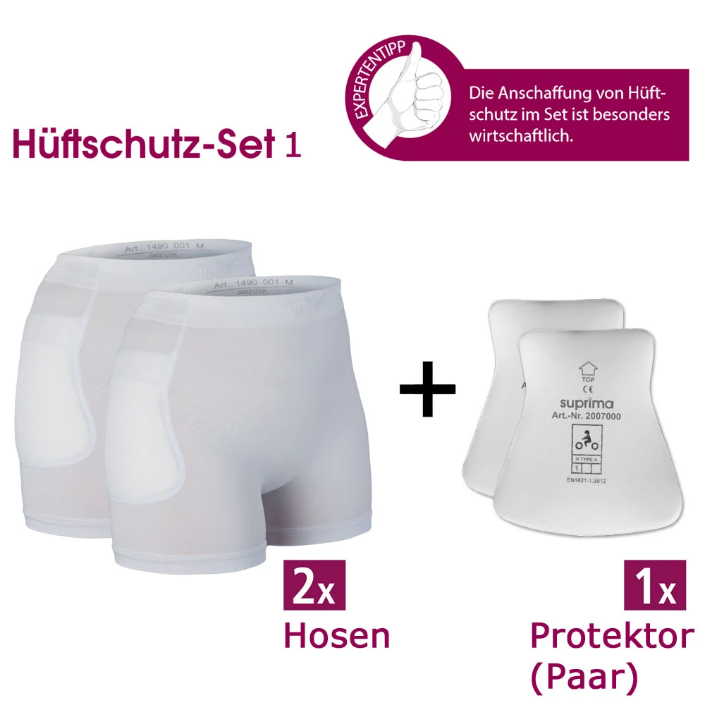 Suprima Protektor-Slip Set 1 ( 2 X 1490 + 1 X 2007 ), Hüftschutzhosen Im Set, Für Damen & Herren, Mit Zwei Hosen Und Einem Protektorpaar 3 Suprima Protektor-Slip Set 1 ( 2 X 1490 + 1 X 2007 ), Hüftschutzhosen Im Set, Für Damen & Herren, Mit Zwei Hosen Und Einem Protektorpaar