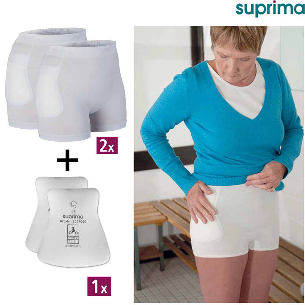 Suprima Protektor-Slip Set 1 ( 2 X 1490 + 1 X 2007 ), Hüftschutzhosen Im Set, Für Damen & Herren, Mit Zwei Hosen Und Einem Protektorpaar 4 Suprima Protektor-Slip Set 1 ( 2 X 1490 + 1 X 2007 ), Hüftschutzhosen Im Set, Für Damen & Herren, Mit Zwei Hosen Und Einem Protektorpaar – Bild 2