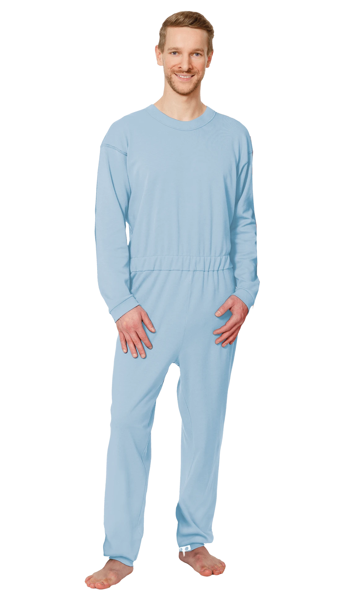 Suprima CareBasic Pflegeoverall, Hellblau, Lang, Reißverschluss Im Rücken Und Am Bein Mit Sicherung 3 Suprima CareBasic Pflegeoverall, Hellblau, Lang, Reißverschluss Im Rücken Und Am Bein Mit Sicherung