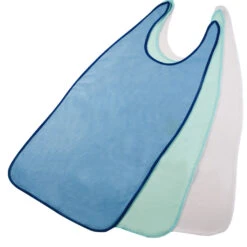 Suprima Ess-Schürze Frottee Mit Schlaufenverschluss 3er Set, Feuchtigkeitsundurchlässig, Leicht Saugend, Im Nacken Zum Binden